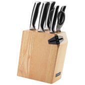 Набор из 5 кухонных ножей, ножниц и блока для ножей с ножеточкой, NADOBA, серия URSA, арт. 029235403