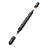 Ручка с двойным наконечником Swiss Peak Storm из переработанного алюминия RCS, арт. 029336006