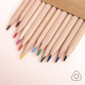 Набор цветных карандашей KINDERLINE middlel,12 цветов, дерево, картон