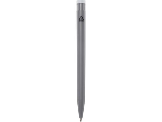 Шариковая ручка Unix из переработанной пластмассы, синие чернила — Серый (синие чернила), арт. 029300703