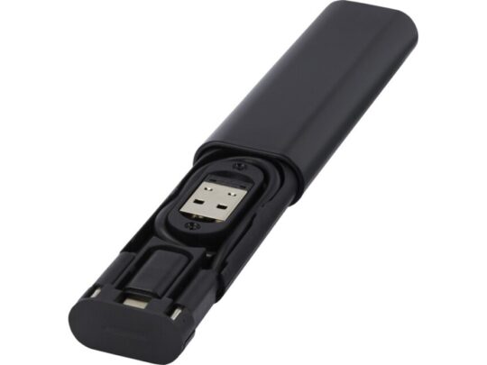 Whiz модульный кабель для зарядки из переработанной пластмассы — Черный, арт. 029296603