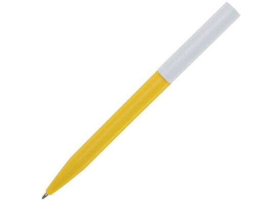 Шариковая ручка Unix из переработанной пластмассы, синие чернила — Желтый (синие чернила), арт. 029299803