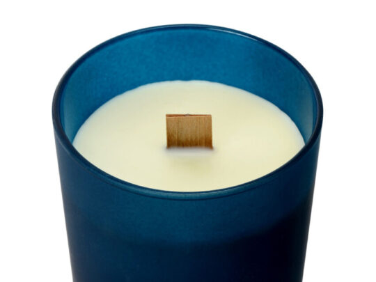 Свеча соевая ароматическая в стекле Niort, синяя, арт. 029237203