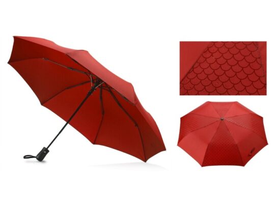 Зонт-полуавтомат складной Marvy с проявляющимся рисунком, красный, арт. 029225003