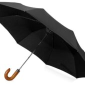 Зонт складной Cary, полуавтоматический, 3 сложения, с чехлом, черный (P), арт. 029324703