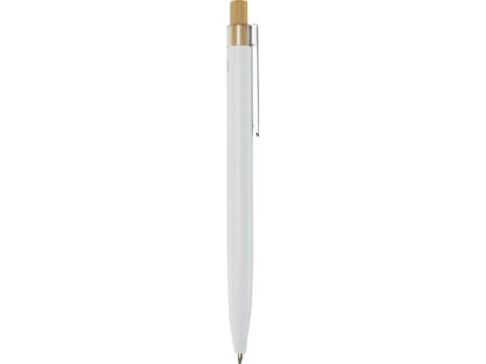 Nooshin шариковая ручка из переработанного алюминия, синие чернила — Белый (синие чернила), арт. 029298203