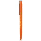 Шариковая ручка Unix из переработанной пластмассы, синие чернила — Оранжевый (синие чернила), арт. 029300003