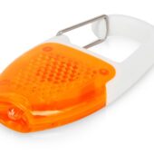 Брелок — фонарик с отражателем и карабином, оранжевый/белый, арт. 029283503