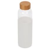Бутылка для воды стеклянная Refine, в чехле, 550 мл, белый (P), арт. 029287603
