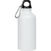 Матовая спортивная бутылка Hip S с карабином и объемом 400 мл, белый (P), арт. 029323403