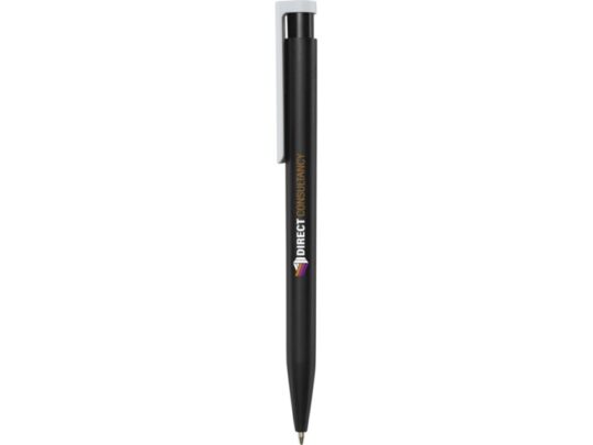 Шариковая ручка Unix из переработанной пластмассы, синие чернила — Черный (синие чернила), арт. 029300803