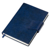 Бизнес блокнот А5 Monoi с клапаном, твердая обложка, 128 листов, темно-синий, арт. 029318003