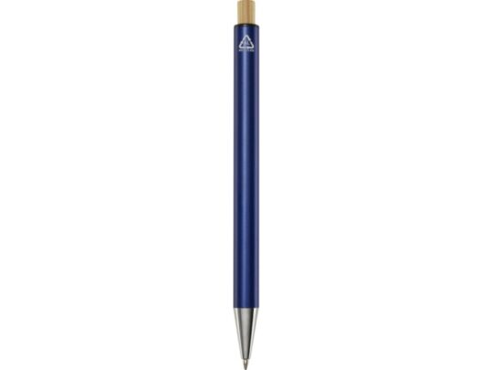 Cyrus шариковая ручка из переработанного алюминия, черный чернила — Нейви (черные чернила), арт. 029297203