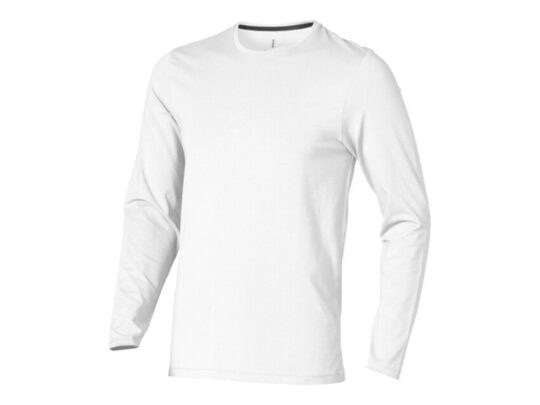 Ponoka мужская футболка из органического хлопка, длинный рукав, белый (L), арт. 029503403