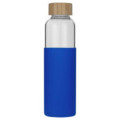 Бутылка для воды стеклянная Refine, в чехле, 550 мл,  синий, арт. 029593403