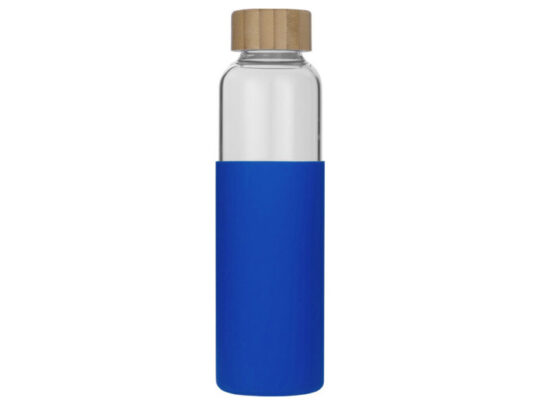 Бутылка для воды стеклянная Refine, в чехле, 550 мл,  синий, арт. 029593403