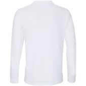 Рубашка поло унисекс с длинным рукавом Planet LSL, белая, размер 3XL