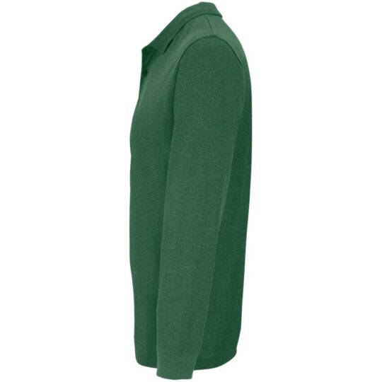 Рубашка поло унисекс с длинным рукавом Planet LSL, темно-зеленая, размер XL