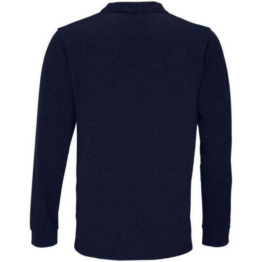 Рубашка поло унисекс с длинным рукавом Planet LSL, темно-синяя, размер XL