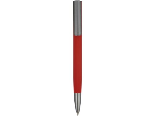 Ручка металлическая шариковая Insomnia софт-тач с зеркальным слоем, красная с серым, арт. 029517403