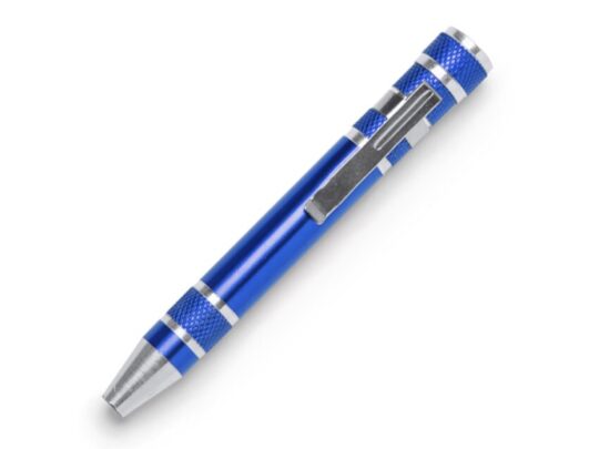 Алюминиевый мультитул BRICO в форме ручки, королевский синий, арт. 029562003