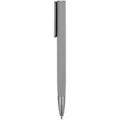 Ручка металлическая шариковая Insomnia софт-тач с зеркальным слоем, серая с серым, арт. 029517303