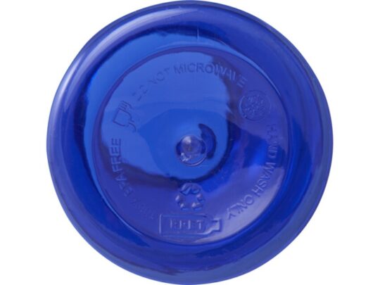 Бутылка для воды с карабином Oregon из переработанной пластмассы, 400 мл — Синий, арт. 029568503