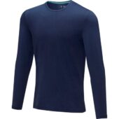 Ponoka мужская футболка из органического хлопка, длинный рукав, темно-синий (XL), арт. 029504803