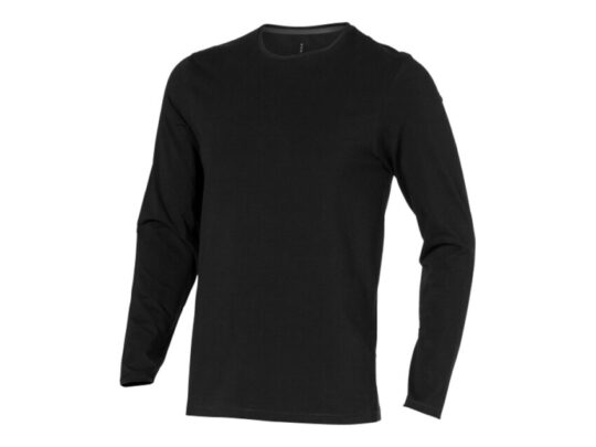 Ponoka мужская футболка из органического хлопка, длинный рукав, черный (S), арт. 029504203