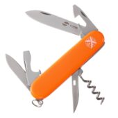 Нож перочинный Stinger, 90 мм, 11 функций, материал рукояти: АБС-пластик (оранжевый), арт. 029611903