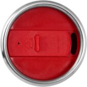 Термостакан Elwood из переработанной нержавеющей стали, 410 мл — Серебристый/Красный, арт. 029566903