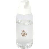 Бутылка для воды Bebo из переработанной пластмассы объемом 450 мл — Белый, арт. 029569003
