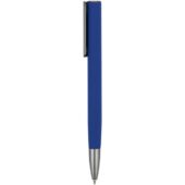 Ручка металлическая шариковая Insomnia софт-тач с зеркальным слоем, темно-синяя с серым, арт. 029517203