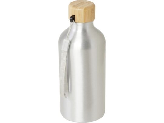 Бутылка для воды Malpeza из переработанного алюминия, 500 мл — Серебряный (500 мл), арт. 029570303