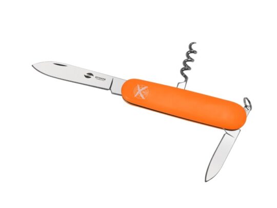 Нож перочинный Stinger, 90 мм, 4 функции, материал рукояти: АБС-пластик (оранжевый), арт. 029612303