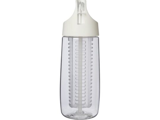 Спортивная бутылка HydroFruit из переработанной пластмассы, с инфузором, 700 мл — Белый, арт. 029568903