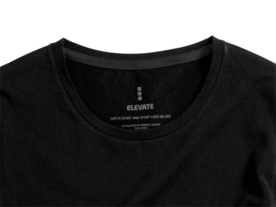 Ponoka мужская футболка из органического хлопка, длинный рукав, черный (3XL), арт. 029504303