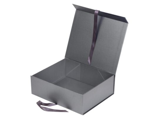 Коробка разборная на магнитах с лентами, графит (P), арт. 029604203