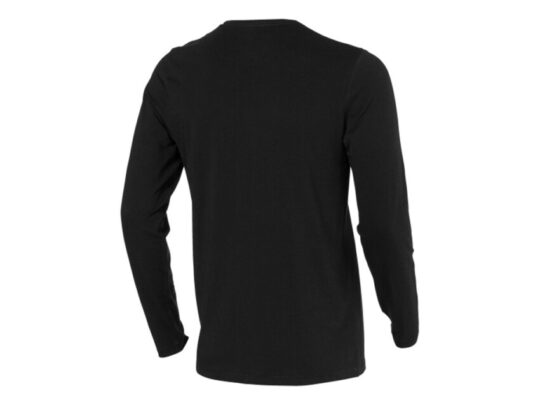 Ponoka мужская футболка из органического хлопка, длинный рукав, черный (3XL), арт. 029504303