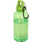 Бутылка для воды с карабином Oregon из переработанной пластмассы, 400 мл — Зеленый, арт. 029568603