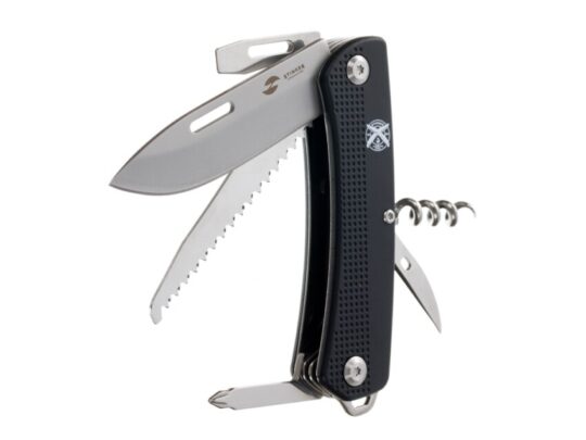Нож перочинный Stinger, 103 мм, 10 функций, материал рукояти: АБС-пластик (черный), арт. 029612803