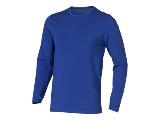 Ponoka мужская футболка из органического хлопка, длинный рукав, синий (XS), арт. 029503803