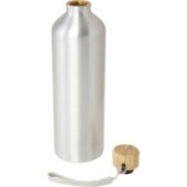 Бутылка для воды Malpeza из переработанного алюминия, 1000 мл — Серебряный (1000 мл), арт. 029570503