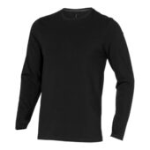 Ponoka мужская футболка из органического хлопка, длинный рукав, черный (XS), арт. 029504103