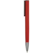 Ручка металлическая шариковая Insomnia софт-тач с зеркальным слоем, красная с серым, арт. 029517403