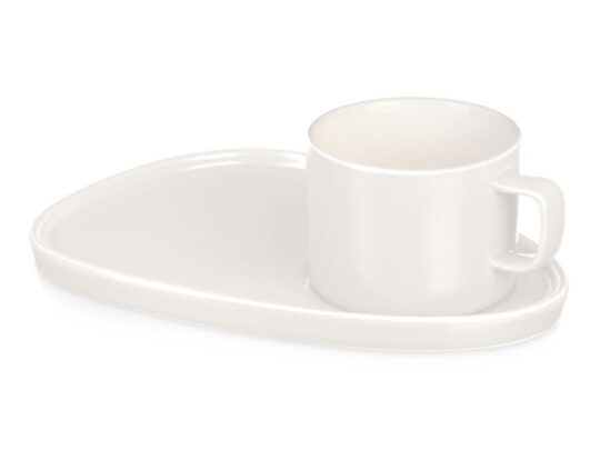 Чайная пара Brighton : блюдце овальное, чашка, коробка, белый, арт. 029642803