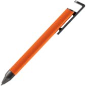 Ручка шариковая Standic с подставкой для телефона, оранжевая