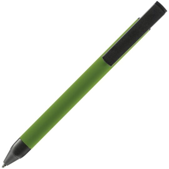 Ручка шариковая Standic с подставкой для телефона, зеленая