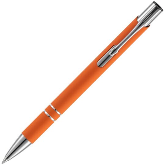 Ручка шариковая Keskus Soft Touch, оранжевая
