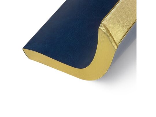 Ежедневник недатированный А5 Megapolis Nebraska Flex, синий с золотым обрезом, арт. 029745903